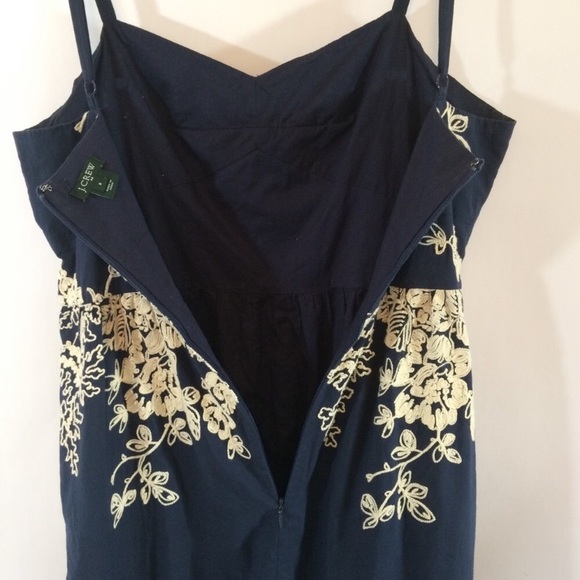 J. Crew sundress size 6 navy. - Picture 2 of 7